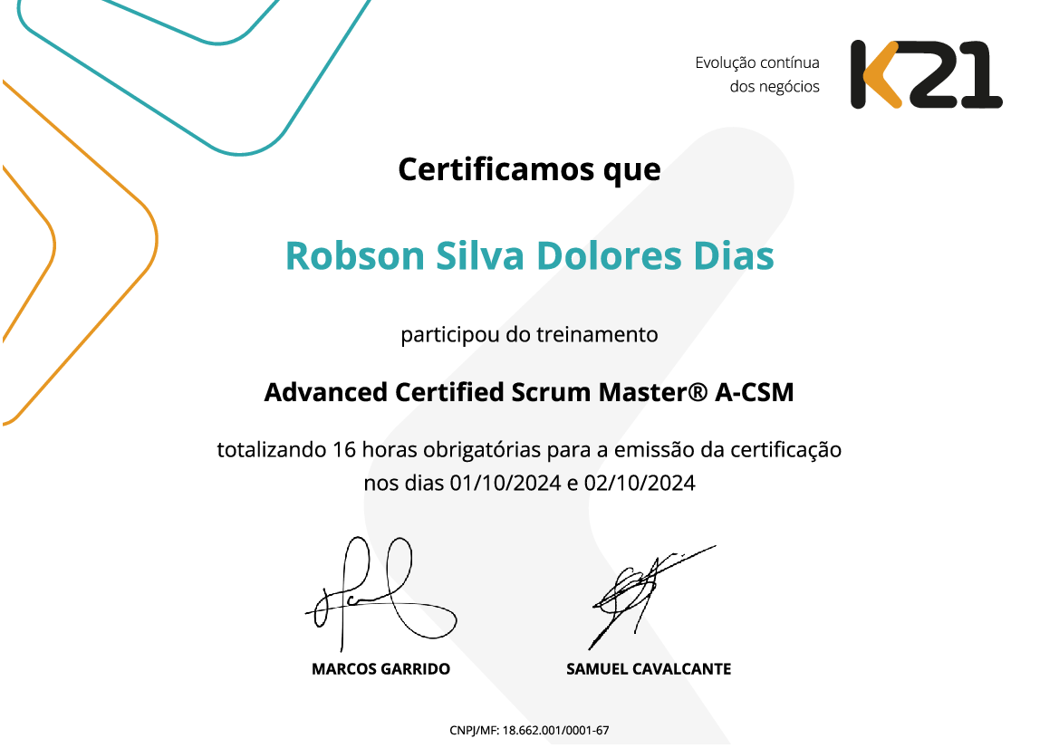 Certificado K21